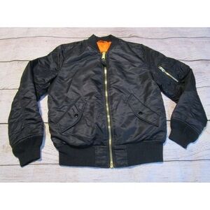 Alpha Industries Official US Defense Dept Contractor Reversible Mens Jacket Med